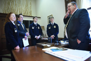 Joyce w FFA students